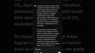 Carbon vs gold #gold #carbon #emission #pollution #future #chatgpt #quotes #earth #sad #calculation