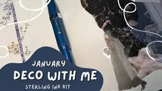 January Deco With Me | Sterling Ink Full Kit | Papertess Designs