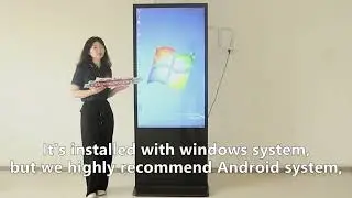 Vertical LCD advertising player display