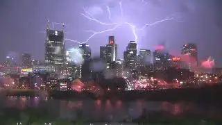 Lightning Strike Batman Building