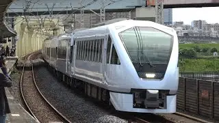 東武N100系 N102F 特急スペーシアX7号 小菅駅通過