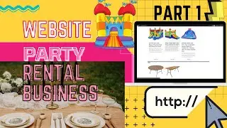 Party rental website builder. Get customers for a party rental business
