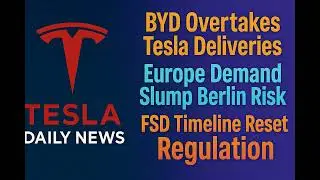 2026-01-10 Tesla News - BYD Overtakes Tesla Deliveries, Europe Demand Slump Berlin Risk, FSD Time...