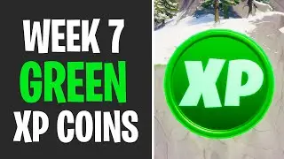All Green XP Coin Locations WEEK 7 - Fortnite