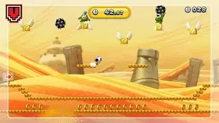 No-Cash Dash (Gold medal) // NEW SUPER MARIO BROS U DELUXE walkthrough