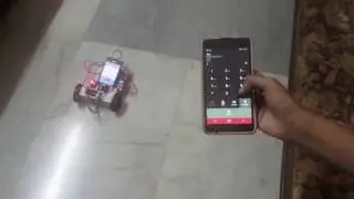 Mobile Phone Controlled Robot
