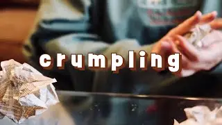 5 minute asmr (no talking) crumpling paper + lots of tearing - white pages phone book