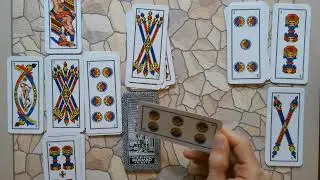 Solitario A CROCE con le carte TREVIGIANE da 40