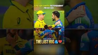 Steve Smith retired from ODI cricket #stevesmith #indiavsaustralia #shorts