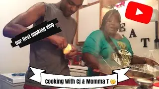 Lasagna, Garlic Bread, Steak, and Salad | Cooking With Cj & Mom | First Cooking Vlogg