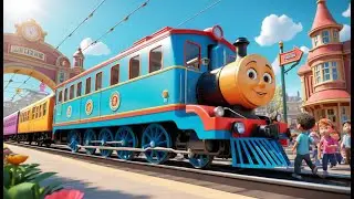 The Train on the Track Goes Choo Choo | Fun Train Song for Kids | Sing Along Nursery Rhyme