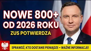 800+ dla emerytów od stycznia 2026 – ZUS potwierdza! Sprawdź, czy dostaniesz pieniądze