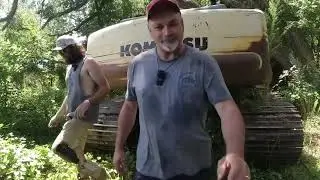 Мужчина нашел огромный экскаватор, оставленный в Форресте, и купил его!