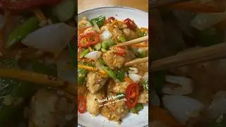Курица с солью и перцем #рецепт #цзяны #китайскаяеда #еданавынос #еданавынос #приготовление #шеф-...
