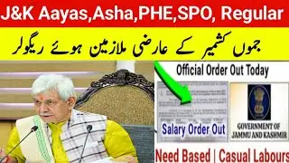 J&K Ayas,asha,phe,spo Regularisation Policy date out and salary 45,000 💸😱 #dailywagersnews #sponews