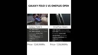 Samsung galaxy fold 5 vs OnePlus Open 🤩🔥 which one would you choose?
