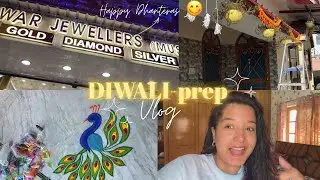 Diwali prep Vlog💗 rangoli, dhanteras and lots of mithai 🪔