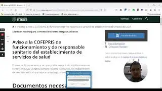 Llenado del aviso de funcionamiento, de responsable sanitario... ante COFEPRIS