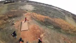 FPV Drone Chasing Discs at the Course