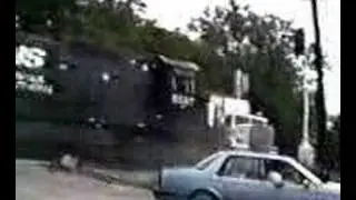 train meets truck