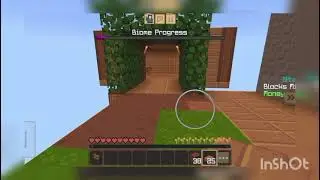  لعبة ماين كرافت ون بلوك !! بنيت حضيرة !!🤫