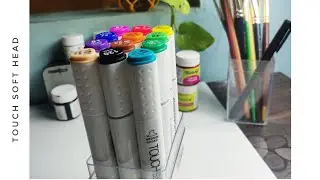 Touch soft head markers /markers review /copics vs touch :sam sn art #touch five markers #copic