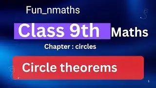 The perpendicular from the centre of a circle ...,...@fun_nmaths  #class9thmaths #chaptercircles 