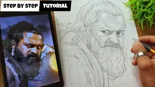 Kantara Chapter 1 Outline Tutorial Pencil Drawing 