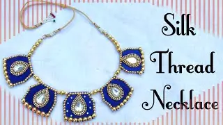 Silk Thread Jewellery Making | Silk Thread Jewellery Making New Designs 2020 | Thread Jewellery Set