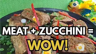 The Best Meat & Zucchini Roll Recipe | Juicy, Cheesy & Easy to Make!