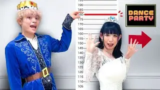 身長が足りなくてダンスパーティーに参加できない！？身長を伸ばして王子様と結婚できるかな？