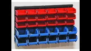 30 Bin Wall Mount Parts Rack harborfreight  item#69571