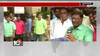 GHMC Workers Unions Strikes against Officers Fraud In Transport Bills | Hyderabad | 10TV