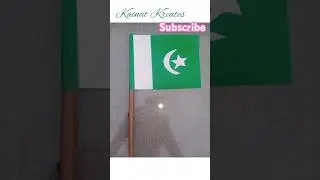 How to make Pakistani Flag! DIY Flag #diy #pakistan #craft #paperart #14august #independenceday