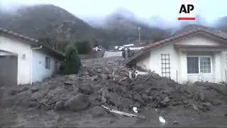 A soaking storm swept into Southern California, causing mudslides, flooding streets and cutting powe