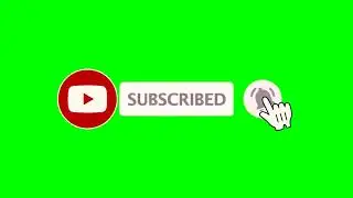 4k Youtube subscribe button with bell icon with music 4k @ 60fps free to use