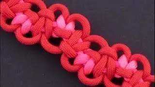 How to Make the Tumbling Hearts Bar (Paracord) Bracelet by TIAT