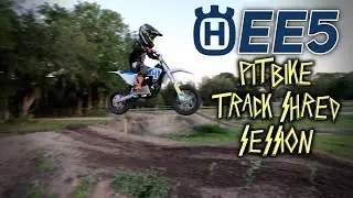 HUSQVARNA EE5 PITBIKE TRACK SHRED SESSION | 6-year old Rennen ripping on the Husky Electric MX Bike
