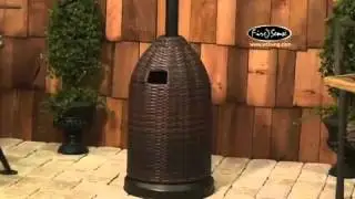 Fire Sense All Weather Wicker Patio Heater 60763 at Appliancesconnection.com