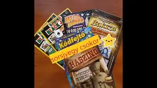 Kaszin&oacute; K&oacute;dfejtő Buksza Mega Bank&oacute; Black Jack kapar&oacute;s sorsjegyek