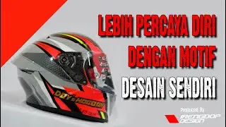 REPAINT HELM MOTIF DESAIN SENDIRI LEBIH PERCAYA DIRI | KYT TT COURSE