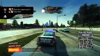 Beat the target score in Stunt Run Trophy Burnout Paradise Remastered