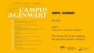 plan b: The beauty lies in not stopping - the long term practice of plan b