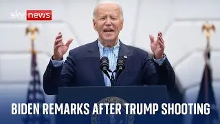 US President Joe Biden delivers speech after Trump assassination attempt