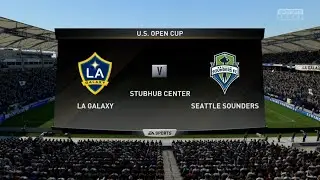 FIFA 19 LA Galaxy vs Seattle Sounders Gameplay U.S. Open Cup