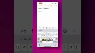 How to Create Tags in Apple Notes ✅ #apple #applenotes #tips