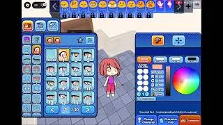 Gacha online!!! House tour and outfit making/battle
