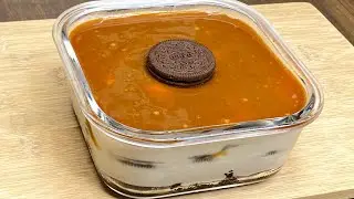 Oreo Caramel Dessert Recipe | Oreo No Bake Dessert | Oreo Creamy Pudding Dessert | Eggless Dessert