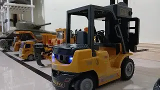 Serunya Main Mobil Mobilan Remote Control Bulldozer Truk Forklift #rc #truck #xcavator #rcbulldozer
