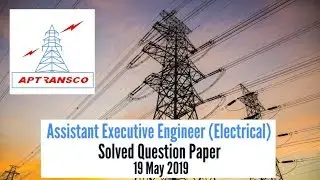 #APTRANSCO_AEE Electrical 2019 Solved Question Paper #mahatransco_ae #electricalengineers